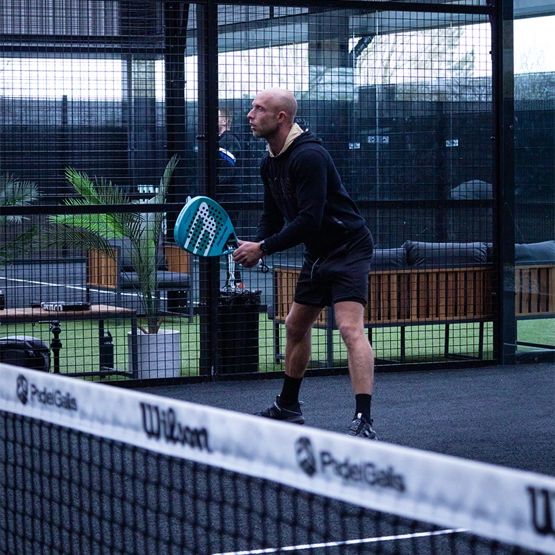 Player waiting for serve